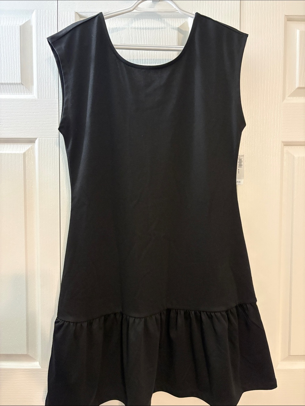 Old Navy Black Sleeveless Ruffle-Hem Dress